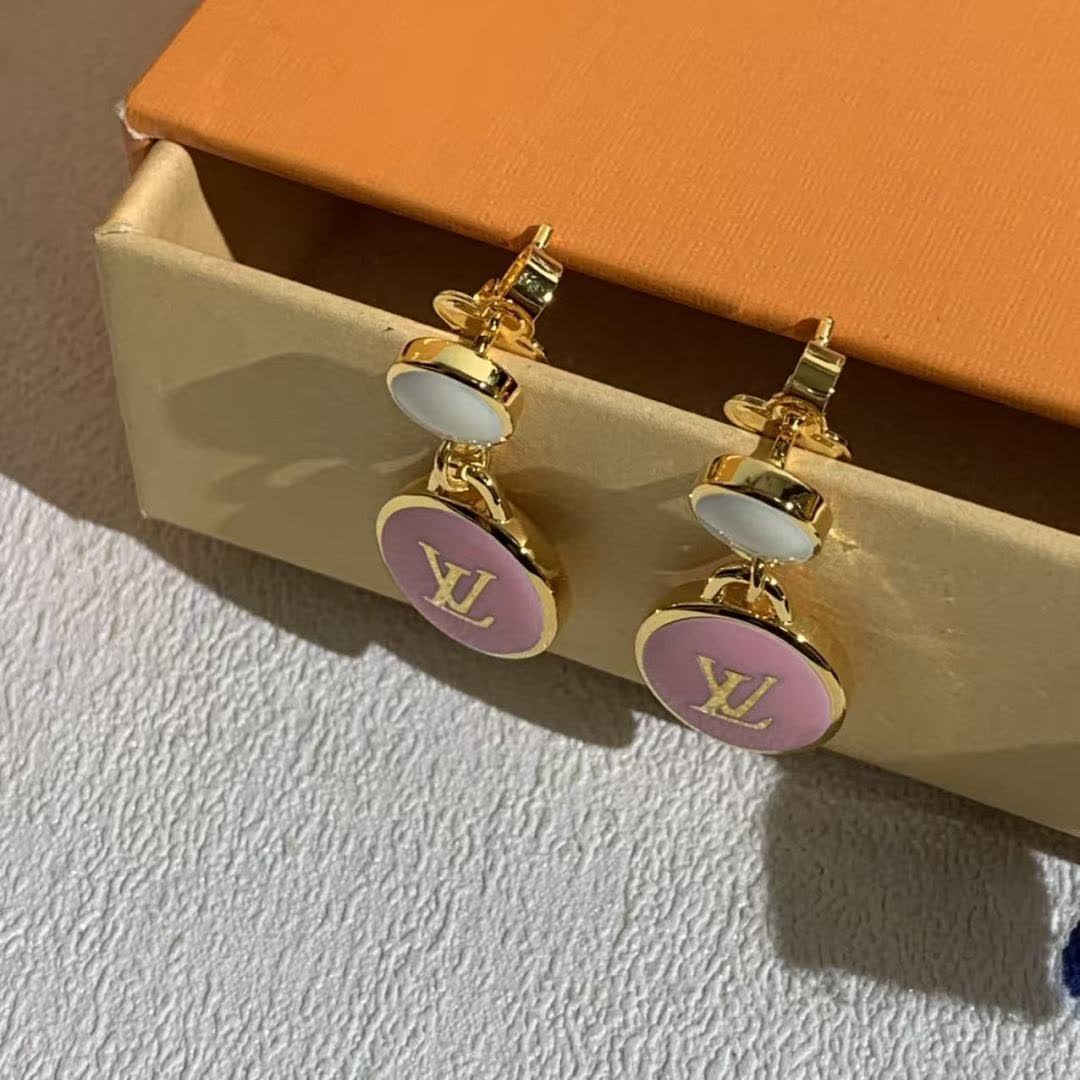 Louis Vuitton Pink Flower Earrings
